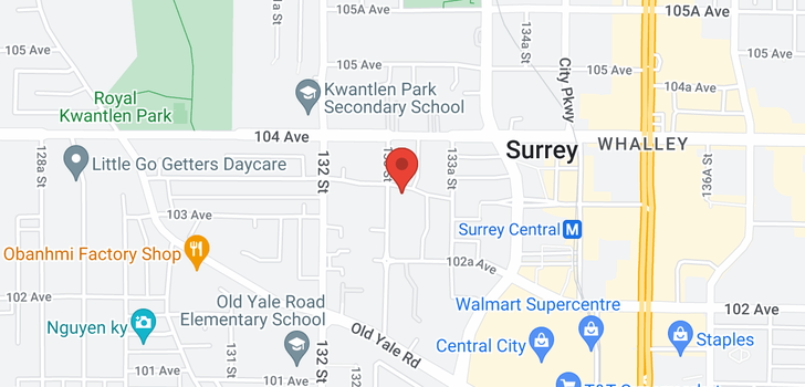 map of 1512 13308 CENTRAL AVENUE